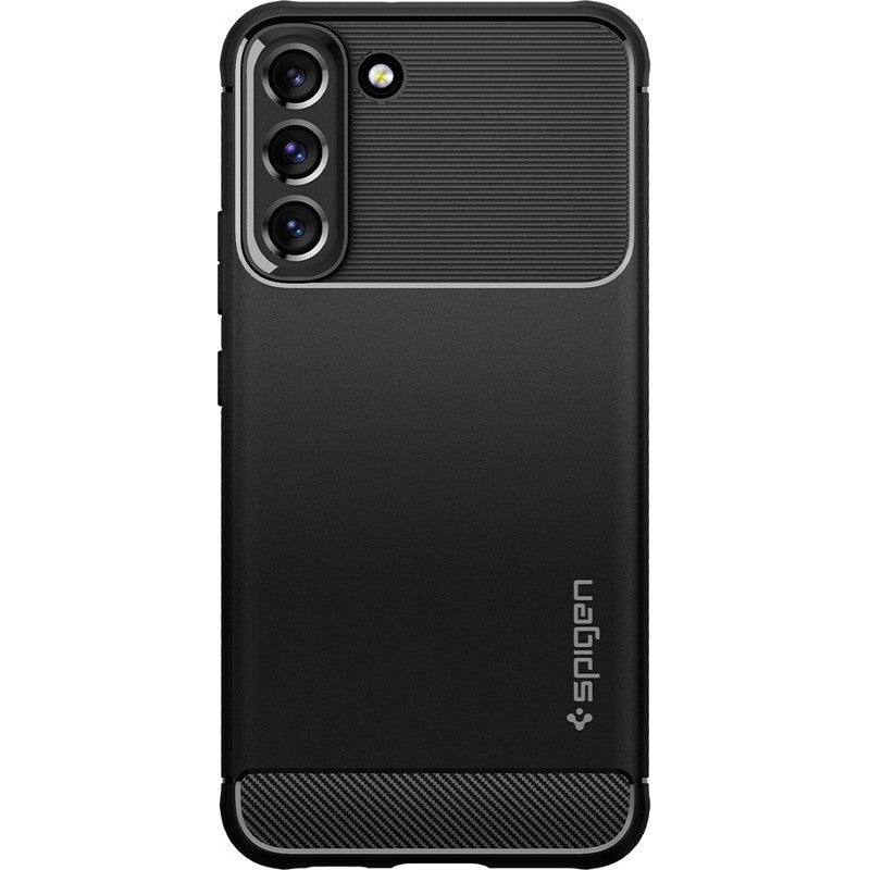 Schutzhülle Spigen Rugged Armor für Galaxy S22, Schwarz
