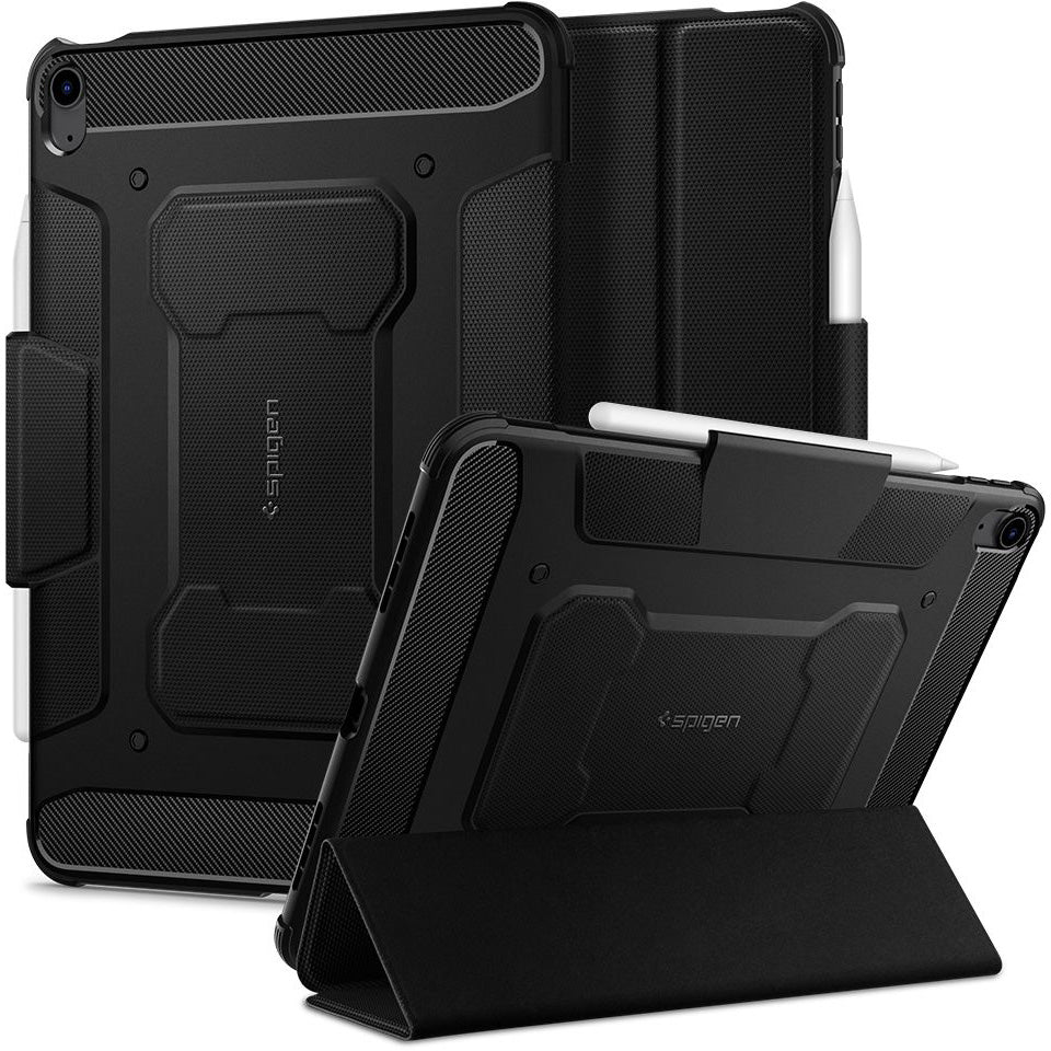Schutzhülle für iPad Air 11" / 10.9" 2020-2026, Spigen Rugged Armor Pro, Schwarz