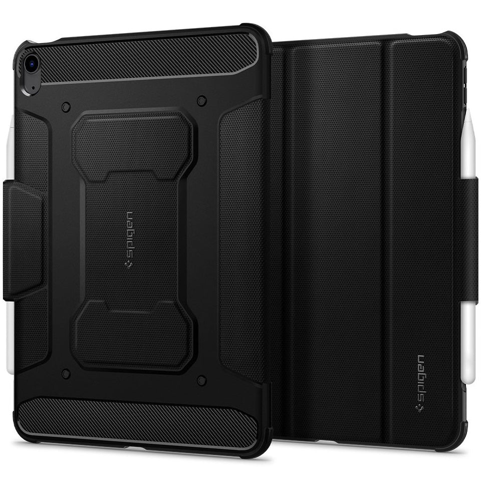 Schutzhülle für iPad Air 11" / 10.9" 2020-2026, Spigen Rugged Armor Pro, Schwarz