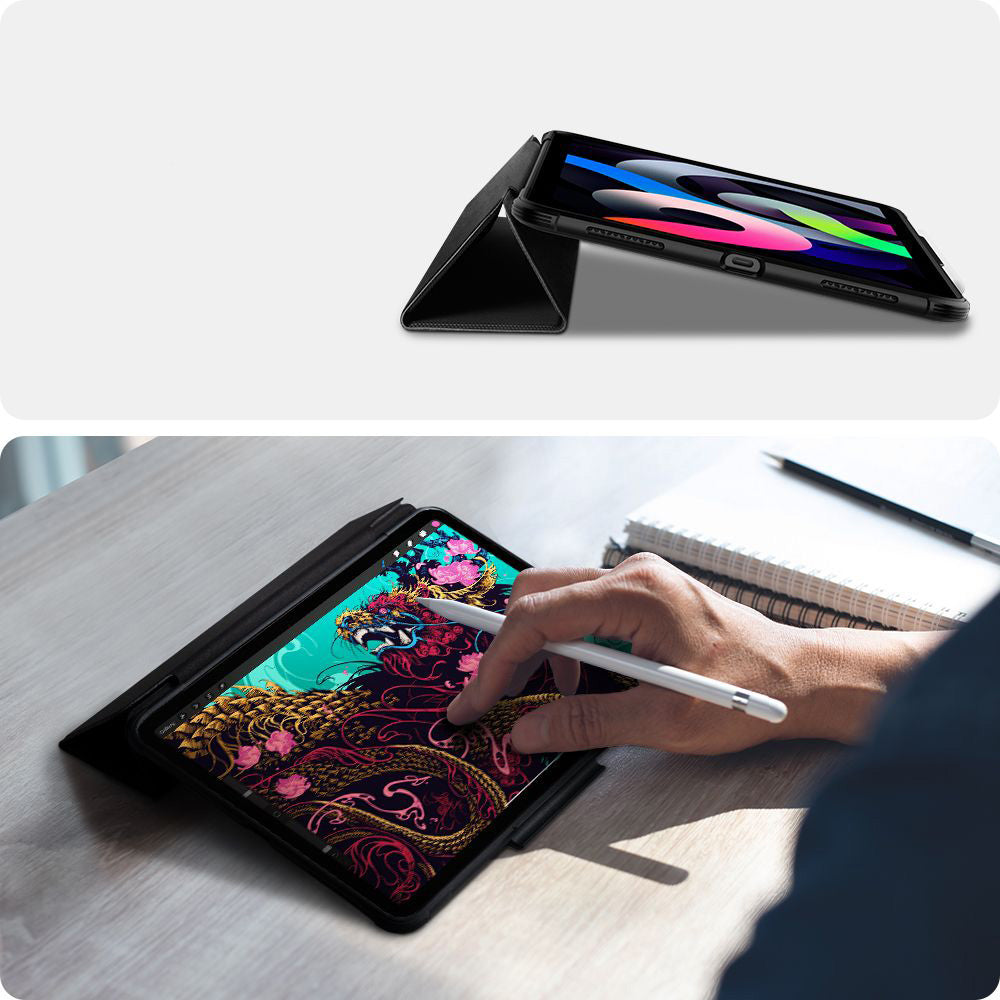 Schutzhülle für iPad Air 11" / 10.9" 2020-2026, Spigen Rugged Armor Pro, Schwarz