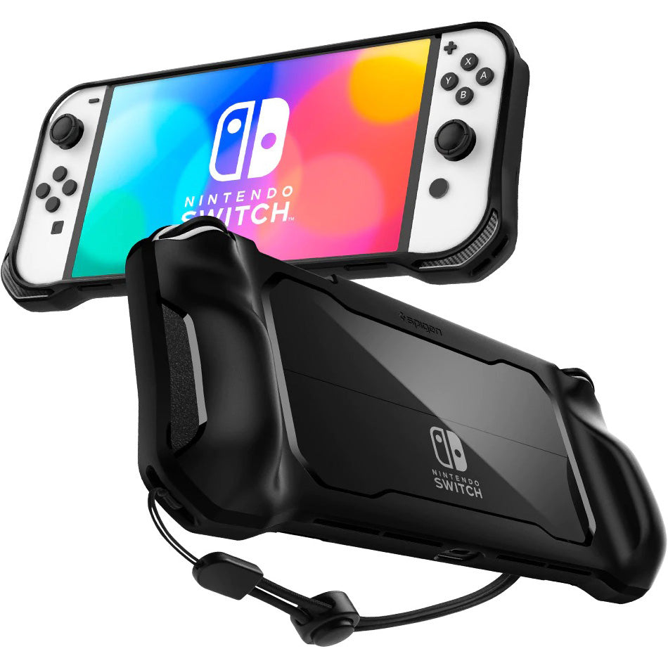 Schutzhülle Spigen Rugged Armor für Nintendo Switch Oled, Schwarz