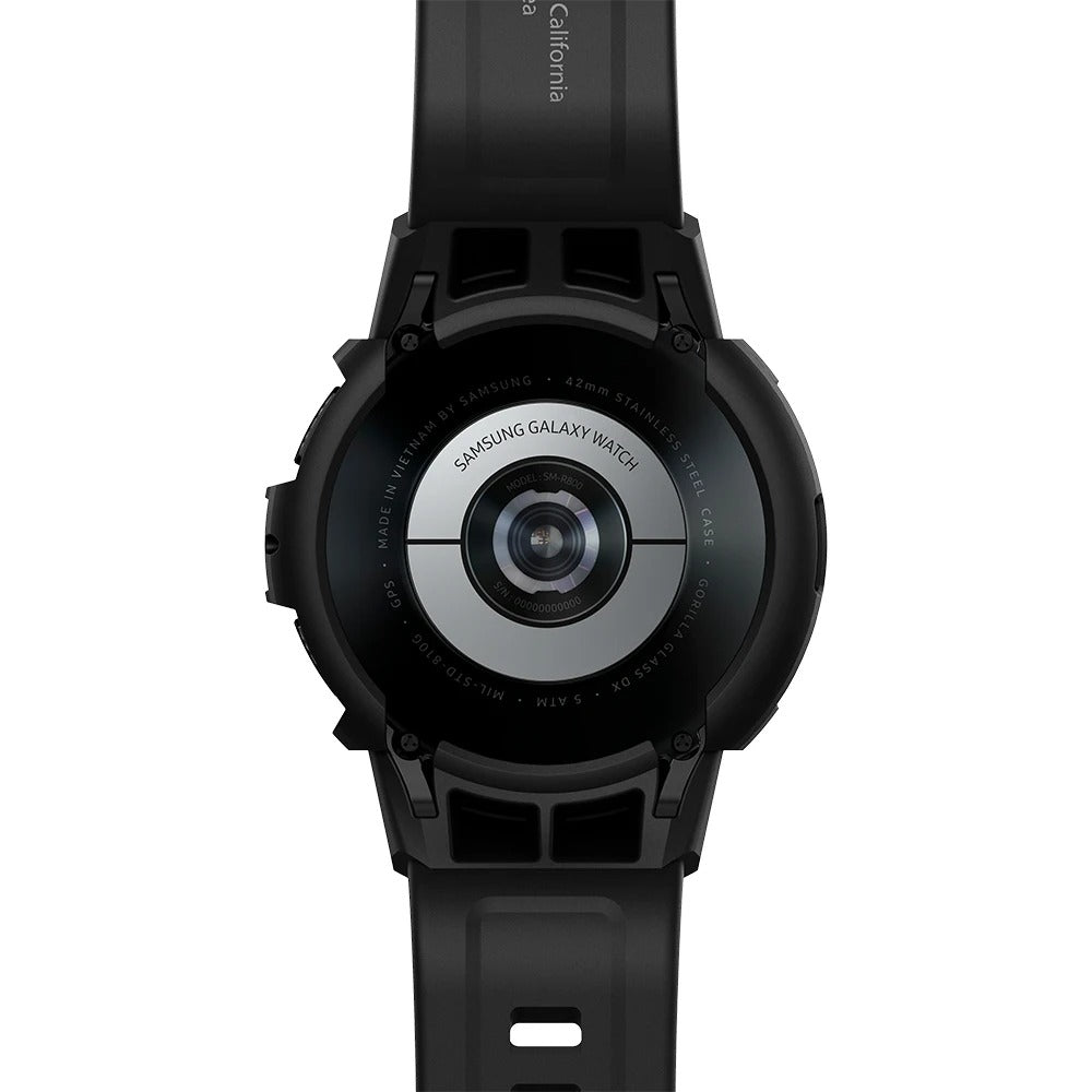 Schutzhülle Spigen Rugged Armor Pro für Galaxy Galaxy Watch 4 Classic 46mm, schwarz+schwarz