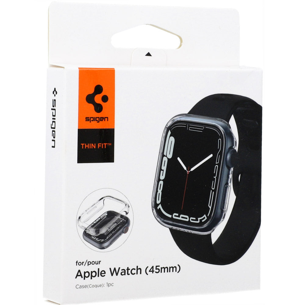 Schutzhülle Spigen Thin Fit für Apple Watch 45 mm, transparent