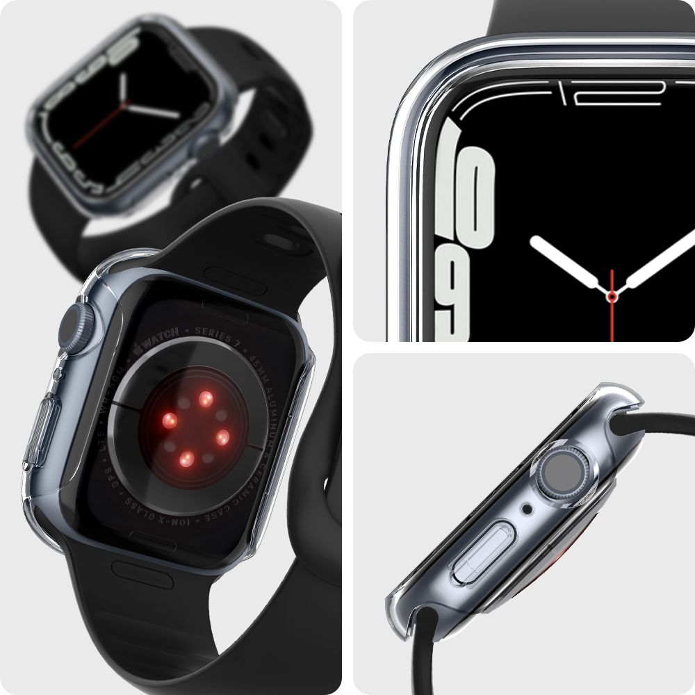 Schutzhülle Spigen Thin Fit für Apple Watch 45 mm, transparent