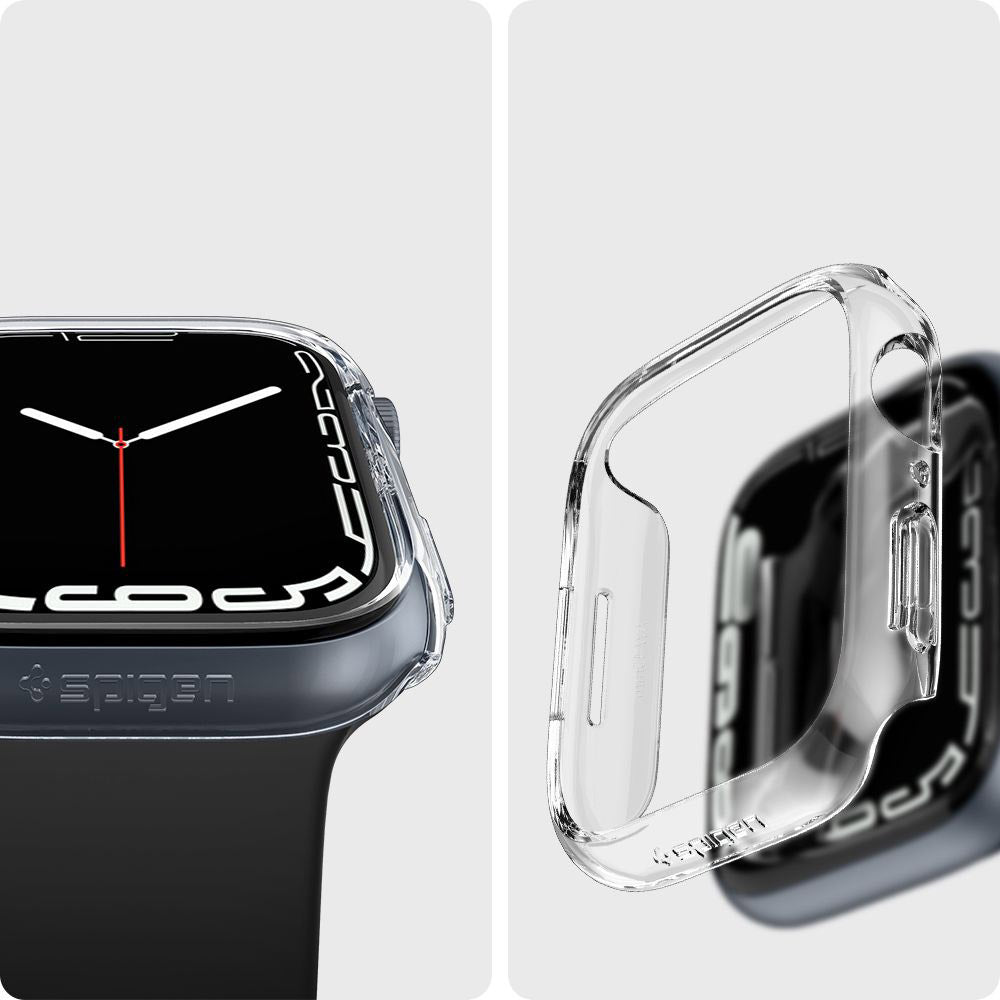 Schutzhülle Spigen Thin Fit für Apple Watch 45 mm, transparent