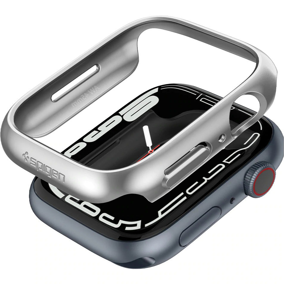 Schutzhülle Spigen Thin Fit für Apple Watch 45 mm, Graphitgrau