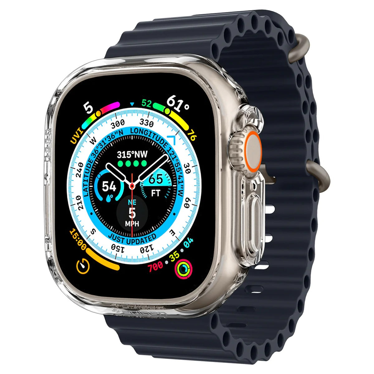 Schutzhülle Spigen Thin Fit für Apple Watch Ultra 3/2/1 49 mm, Transparent