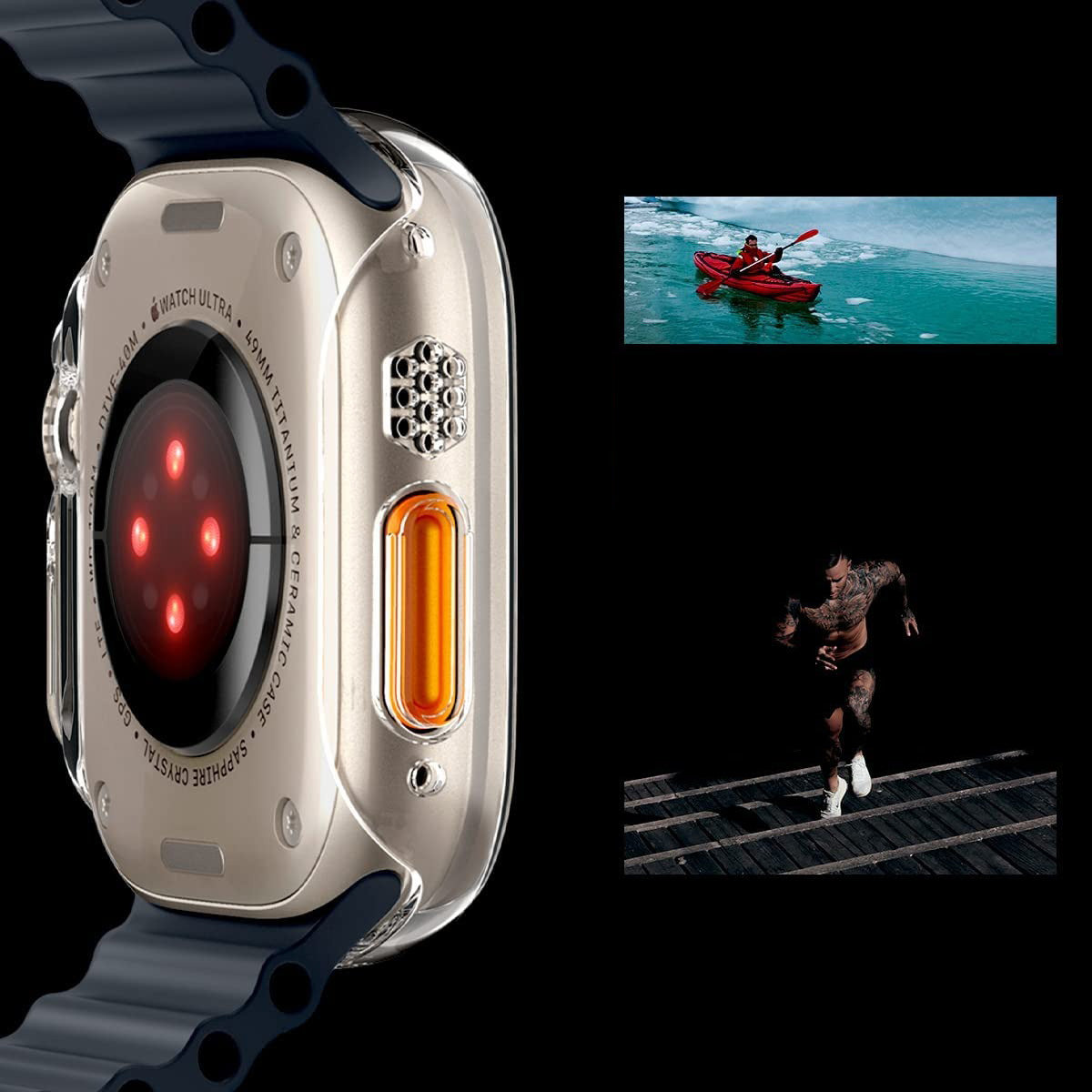 Schutzhülle Spigen Thin Fit für Apple Watch Ultra 3/2/1 49 mm, Transparent