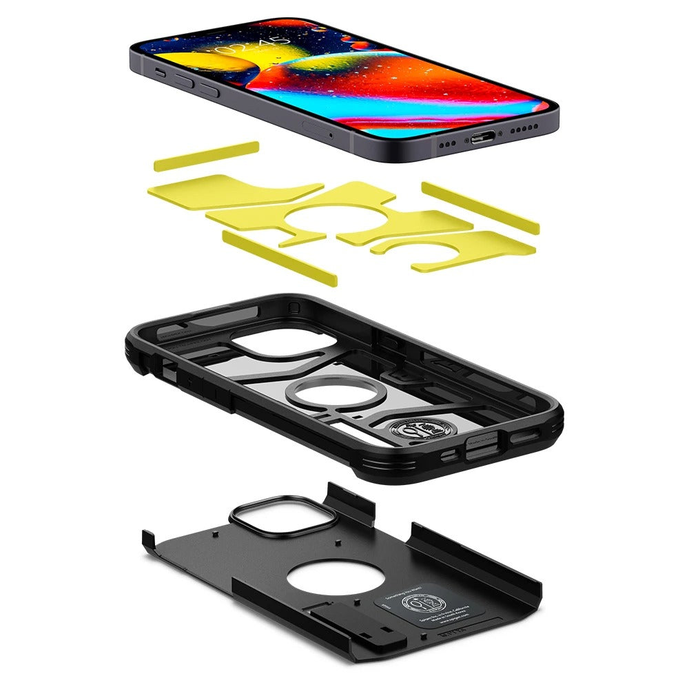 Schutzhülle Spigen Tough Armor für iPhone 13, Schwarz