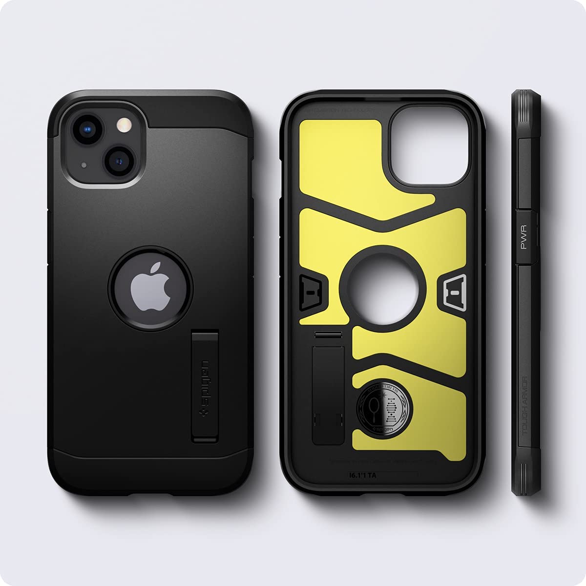 Schutzhülle Spigen Tough Armor für iPhone 13, Schwarz