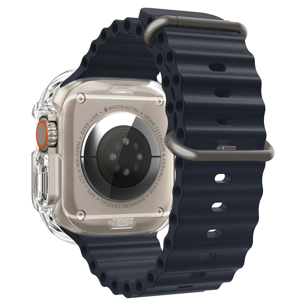 Schutzhülle Spigen Ultra Hybrid für Apple Watch Ultra 3/2/1 49 mm, Transparent
