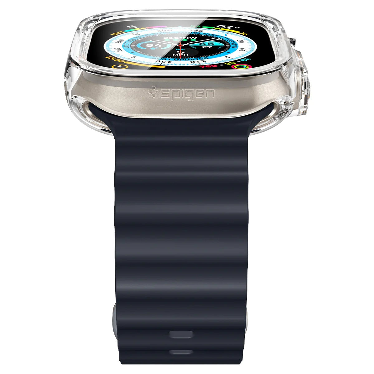Schutzhülle Spigen Ultra Hybrid für Apple Watch Ultra 3/2/1 49 mm, Transparent