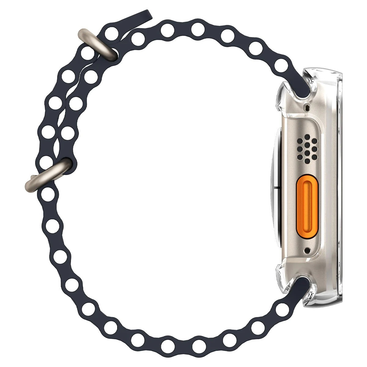 Schutzhülle Spigen Ultra Hybrid für Apple Watch Ultra 3/2/1 49 mm, Transparent