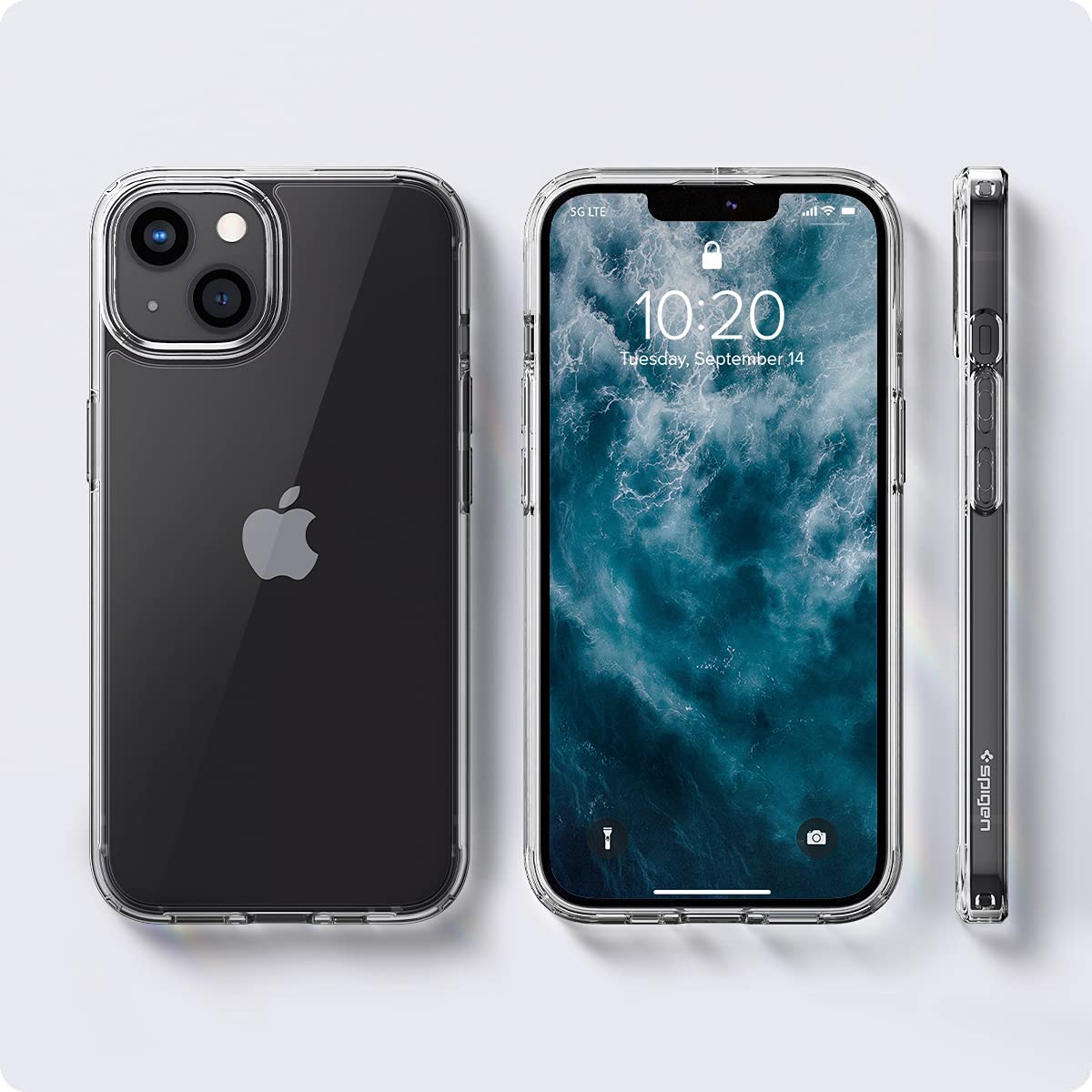 Schutzhülle Spigen Ultra Hybrid für iPhone 13, Transparent