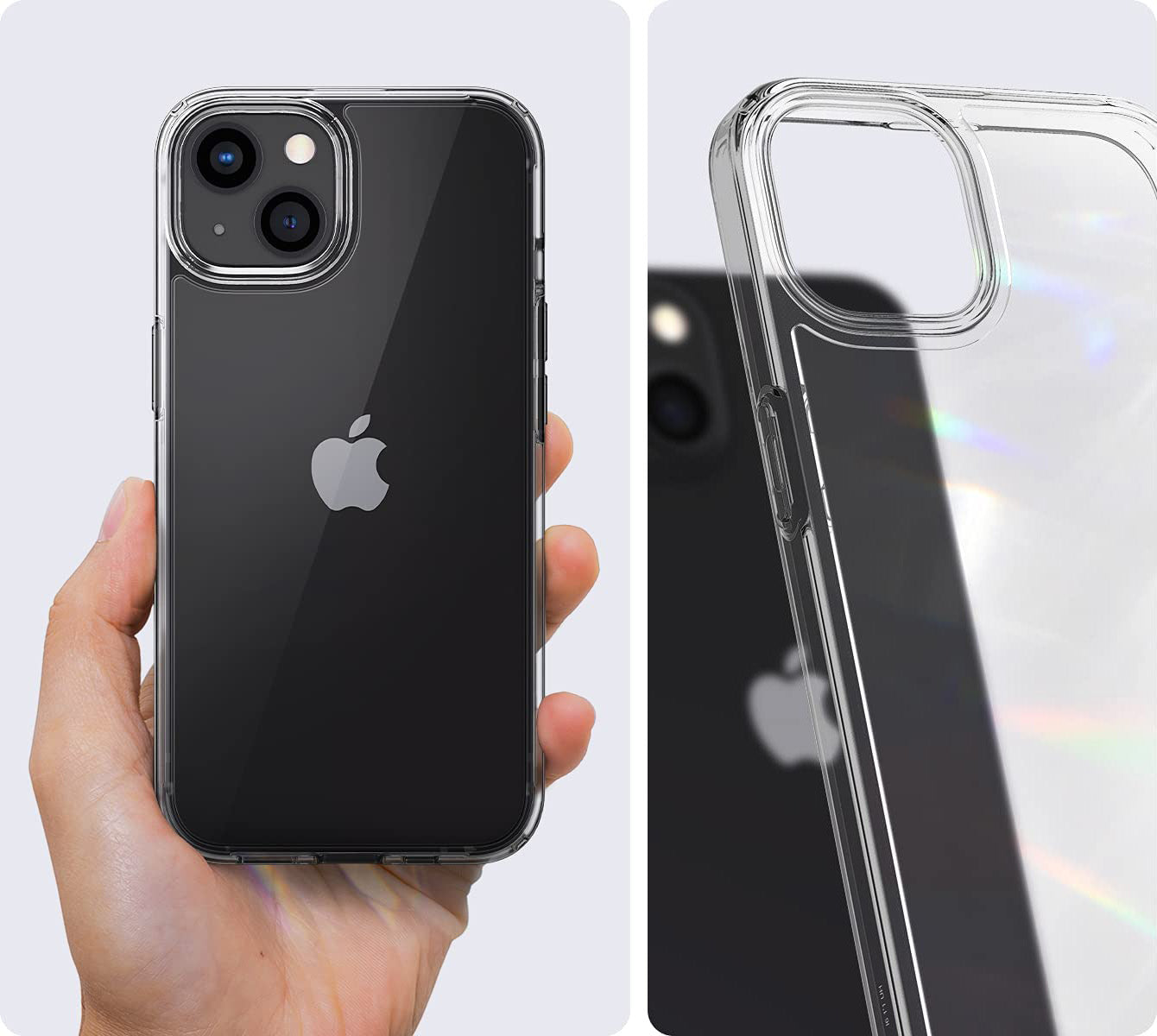 Schutzhülle Spigen Ultra Hybrid für iPhone 13, Transparent