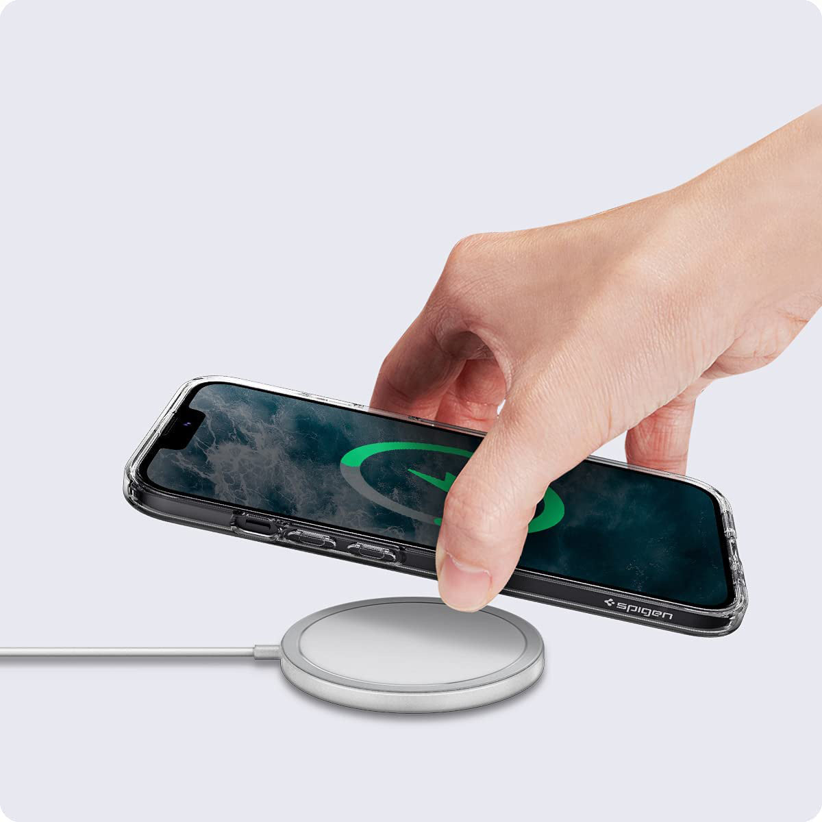 Schutzhülle Spigen Ultra Hybrid für iPhone 13, Transparent