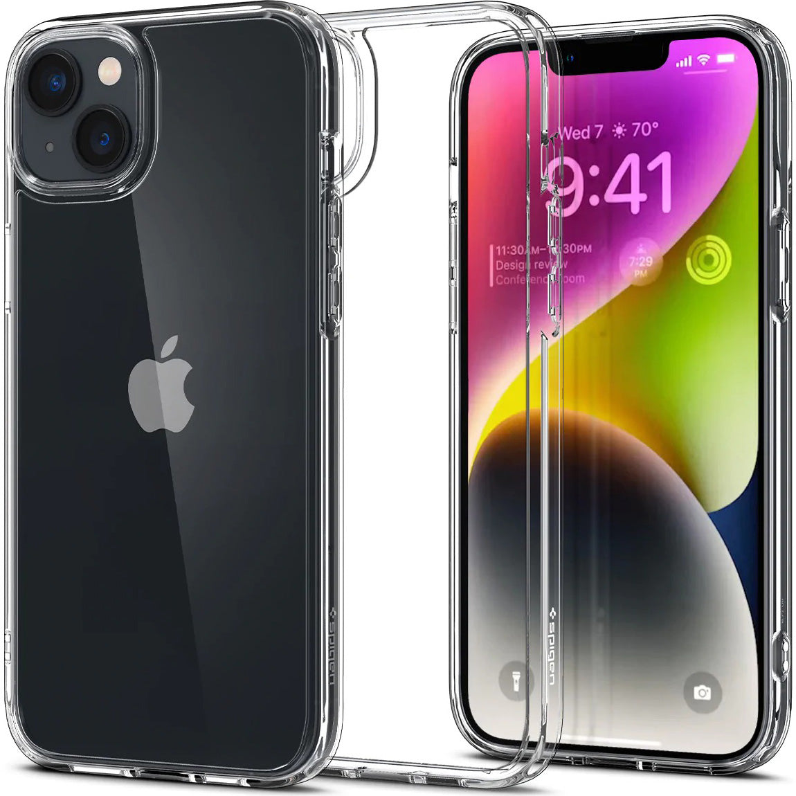 Schutzhülle Spigen Ultra Hybrid für iPhone 14, Transparent