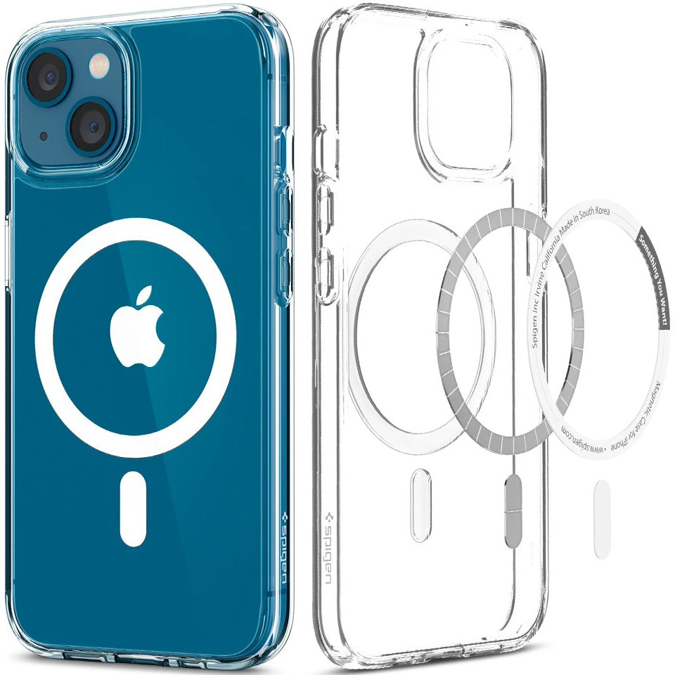 Schutzhülle Spigen Ultra Hybrid Mag MagSafe für iPhone 13, Weiß