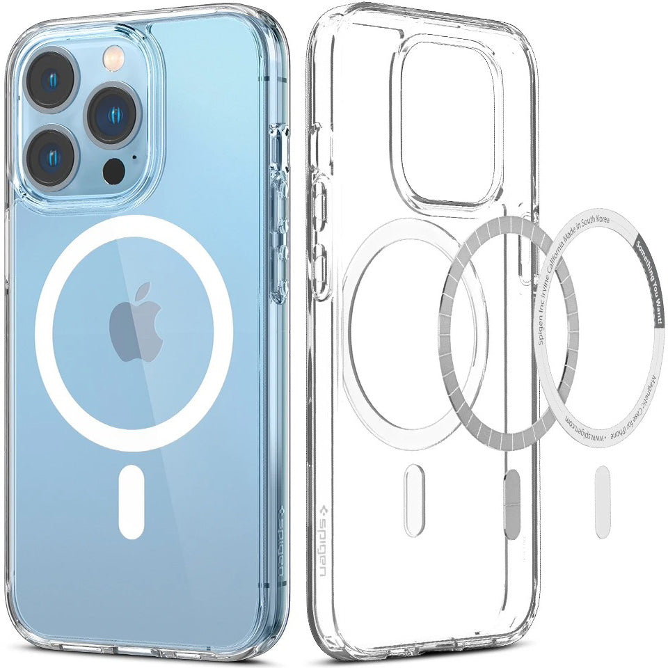 Schutzhülle Spigen Ultra Hybrid Mag MagSafe für iPhone 13 Pro, Weiß
