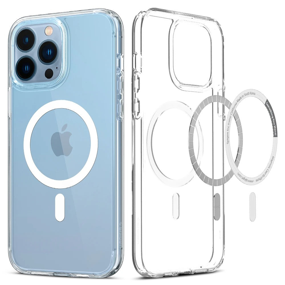 Schutzhülle Spigen Ultra Hybrid Mag MagSafe für iPhone 13 Pro Max, Weiß