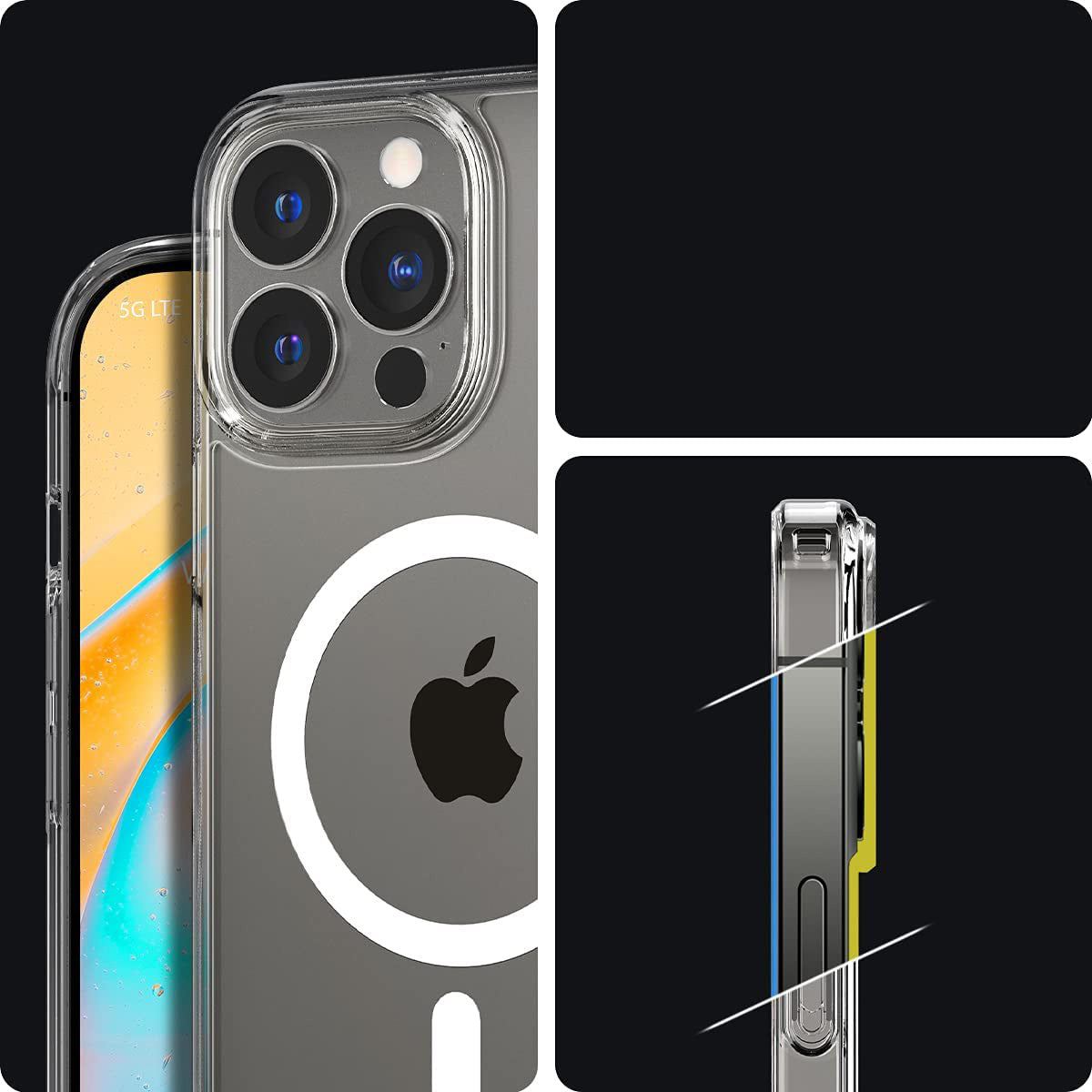 Schutzhülle Spigen Ultra Hybrid Mag MagSafe für iPhone 13 Pro Max, Weiß