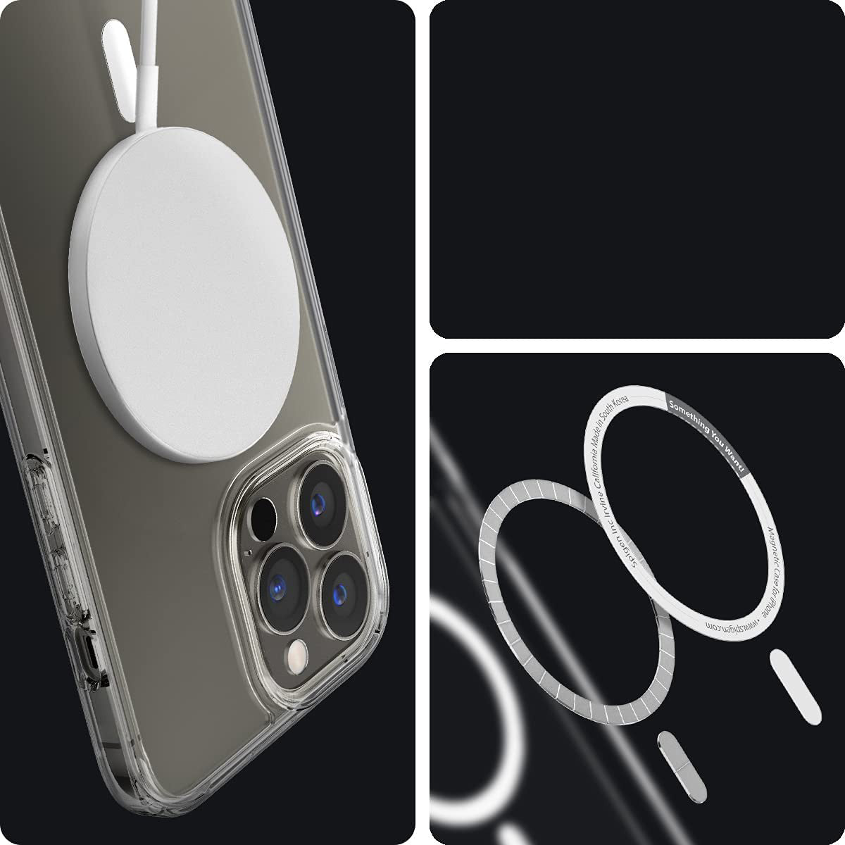 Schutzhülle Spigen Ultra Hybrid Mag MagSafe für iPhone 13 Pro Max, Weiß
