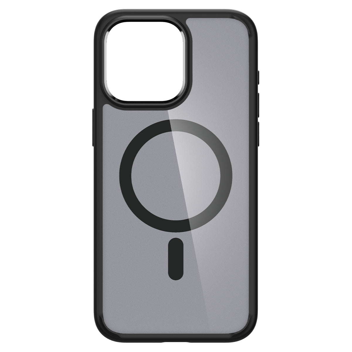 Schutzhülle Spigen Ultra Hybrid Mag mit MagSafe für Apple iPhone 15 Pro Max, Rauchfarben-Schwarz