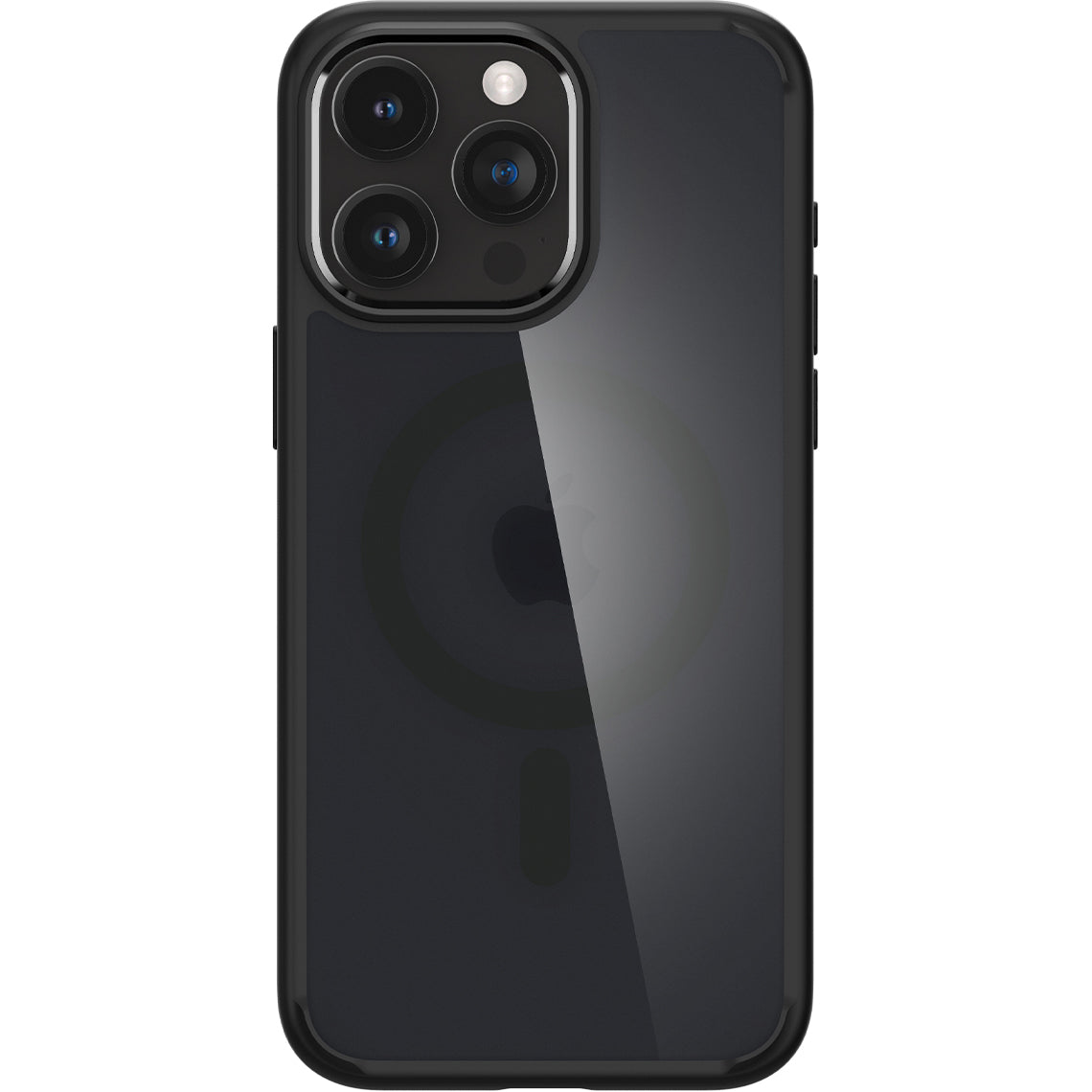 Schutzhülle Spigen Ultra Hybrid Mag mit MagSafe für Apple iPhone 15 Pro Max, Rauchfarben-Schwarz