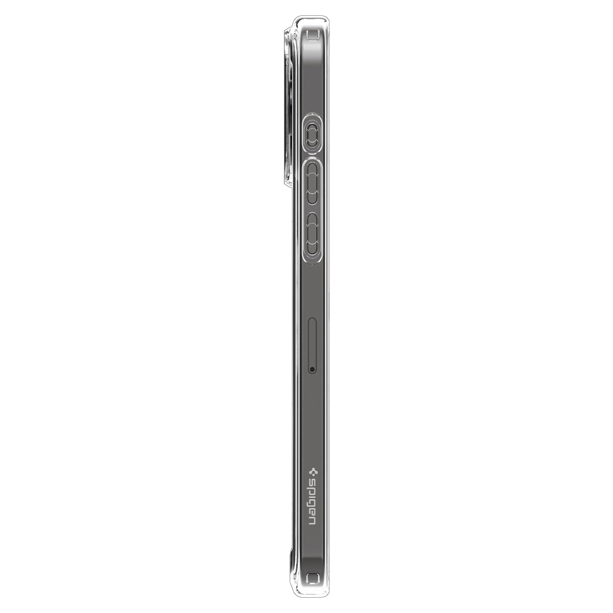 Schutzhülle Spigen Ultra Hybrid Mag mit MagSafe für Apple iPhone 15 Pro Max, Transparent-Weiß