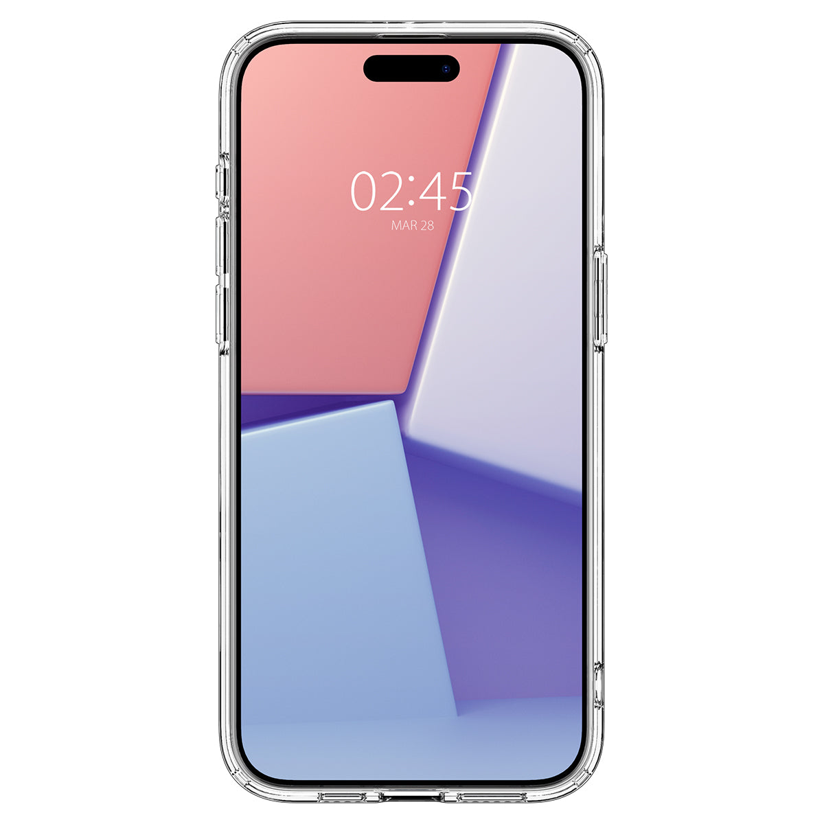 Schutzhülle Spigen Ultra Hybrid Mag mit MagSafe für Apple iPhone 15 Pro Max, Transparent-Weiß
