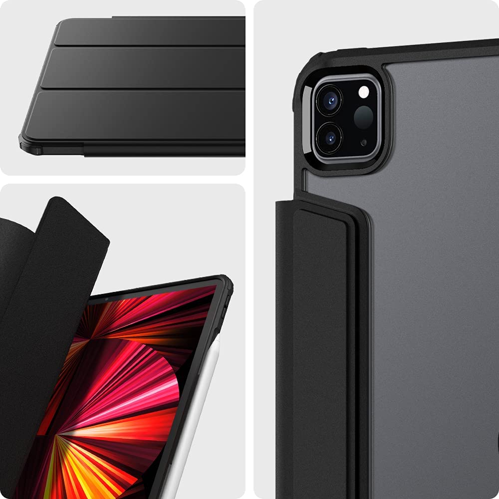 Schutzhülle Spigen Ultra Hybrid Pro für iPad Pro 11 2022/2021/2020/2018 (v2), Schwarz