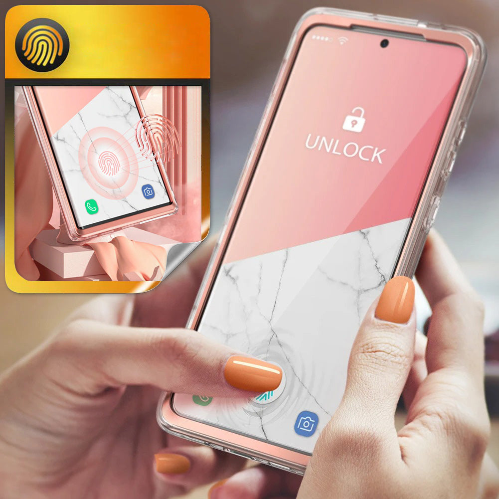 Schutzhülle Supcase i-Blason Cosmo SP für Galaxy S22 Ultra 5G, Marmor-rosa
