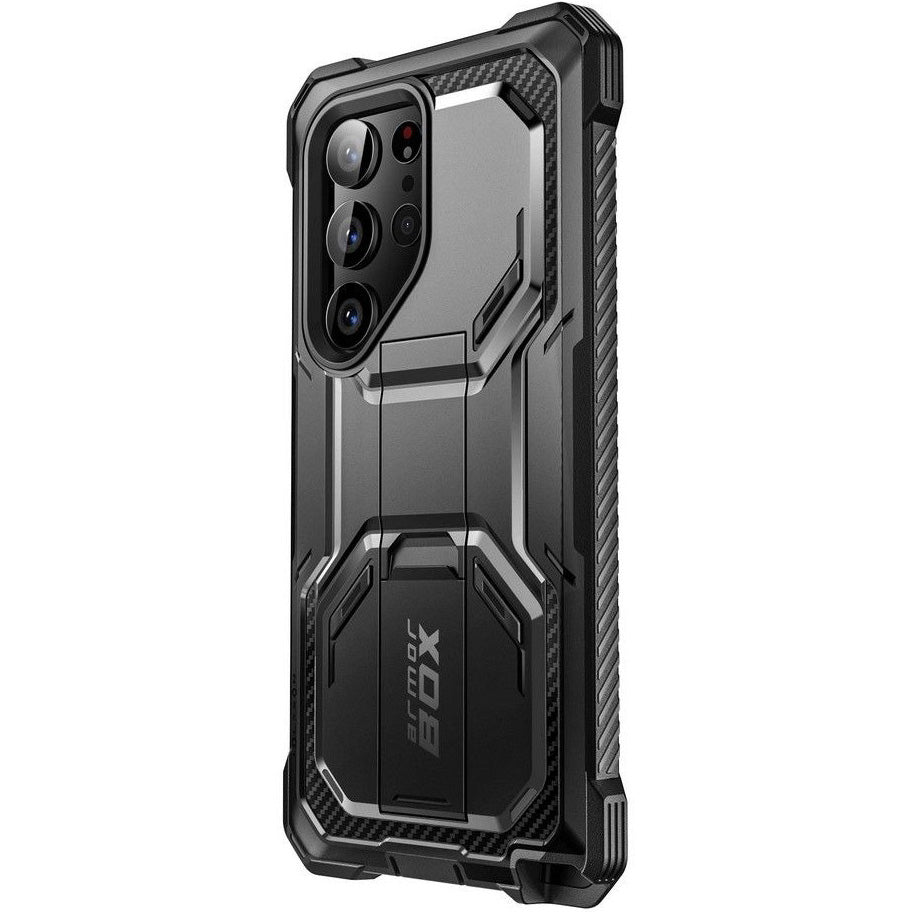 Schutzhülle Supcase i-Blason Armorbox SP+noSP für Galaxy S23 Ultra 5G, Schwarz
