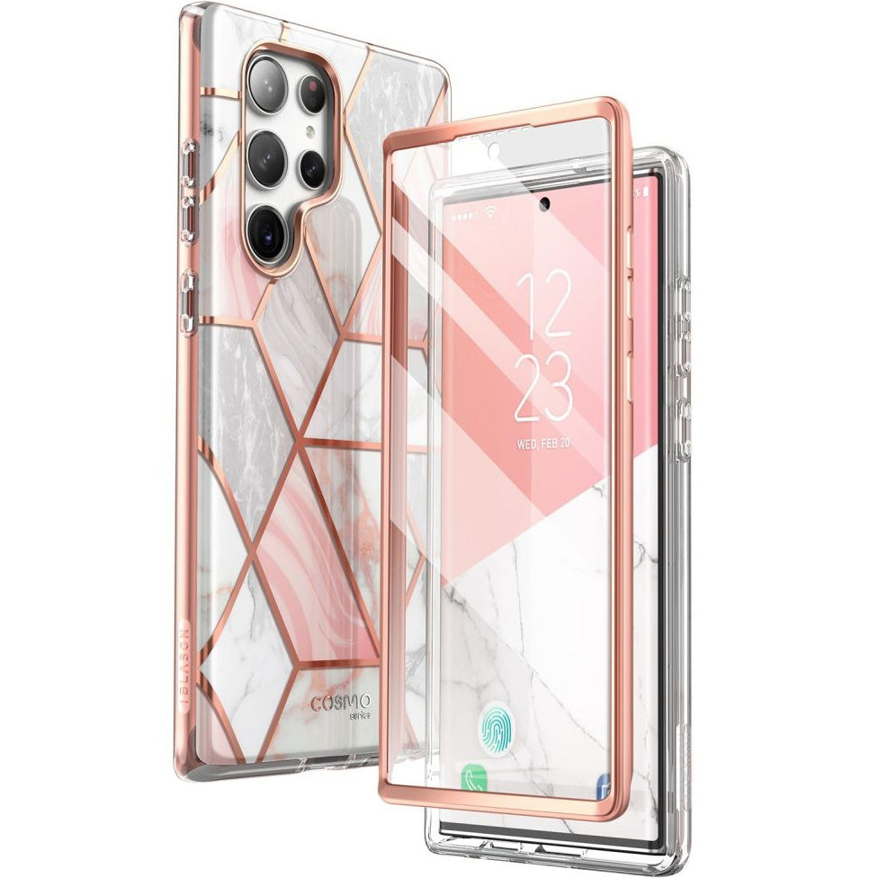 Schutzhülle Supcase i-Blason Cosmo SP für Galaxy S23 Ultra 5G, Marmor-rosa