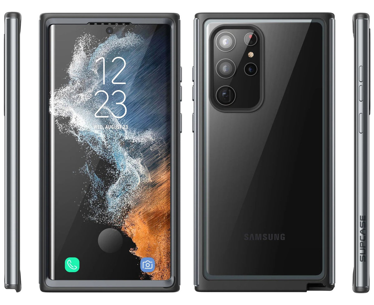 Schutzhülle Supcase UB Edge Pro SP für Galaxy S22 Ultra 5G, Schwarz