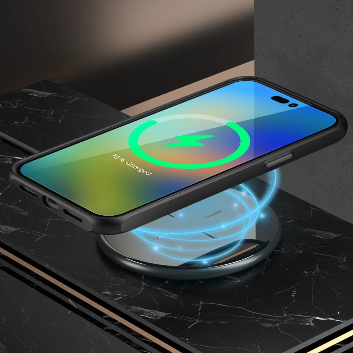 Schutzhülle Supcase UB Mag mit MagSafe für iPhone 14 Pro Max, Transparent-Schwarz