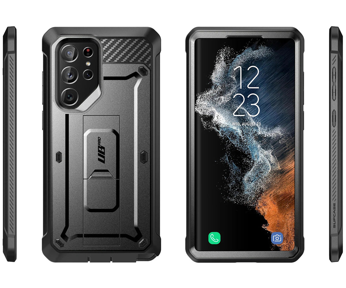 Schutzhülle Supcase UB Pro noSP für Galaxy S22 Ultra 5G, Schwarz
