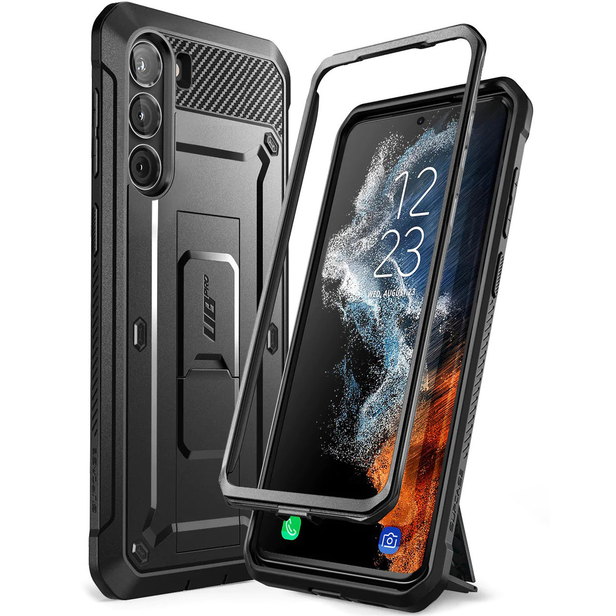 Schutzhülle Supcase UB Pro noSP für Galaxy S23 5G, Schwarz
