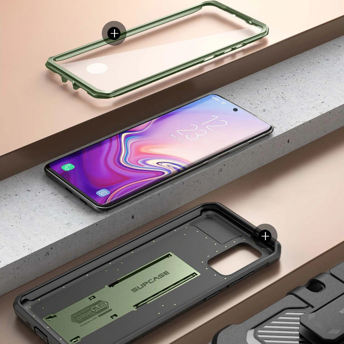 Schutzhülle Supcase UB Pro SP für Galaxy S20 FE, Grün
