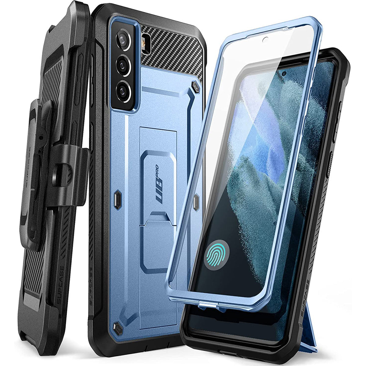 Schutzhülle Supcase UB Pro SP für Galaxy S21 FE, Blau