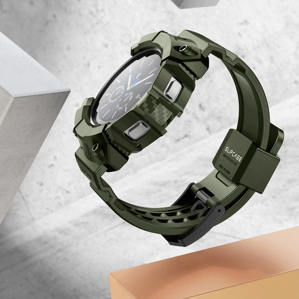 Schutzhülle Supcase UB Pro für Galaxy Watch 4 Classic 46mm, Grün