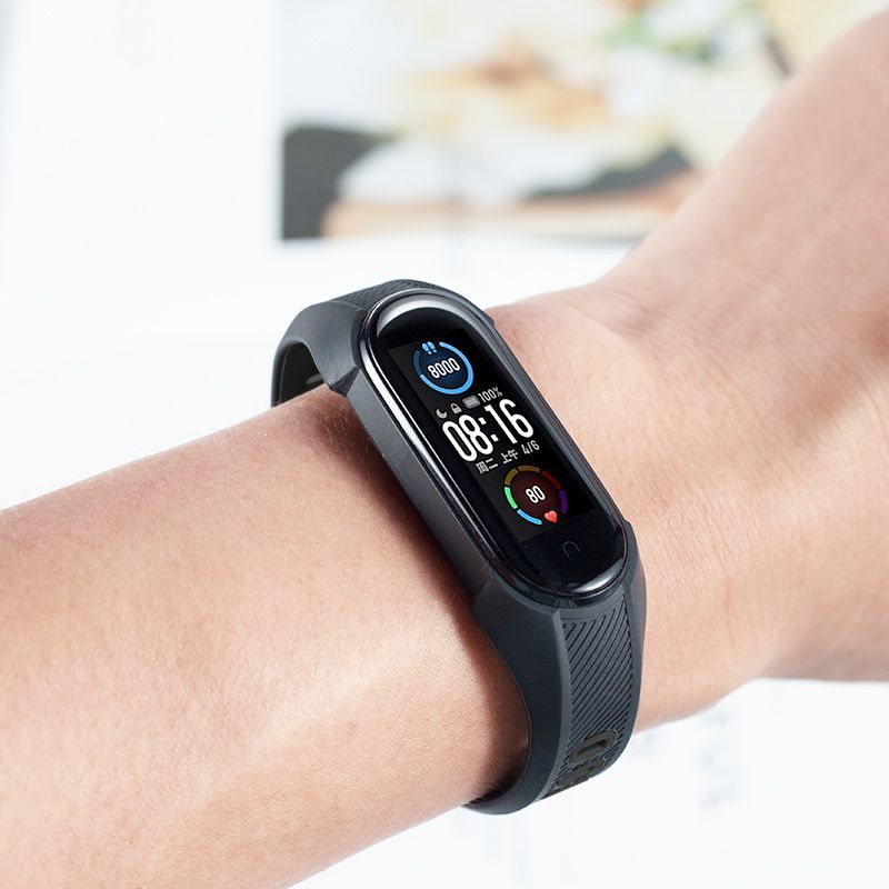 Tech-Protect Armour für Xiaomi Mi Smart Band 7 / 6 / 6 NFC / 5, Schwarz