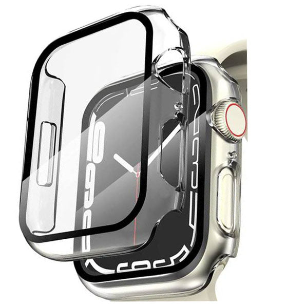 Schutzhülle + Glas Tech Protect 360Defense für Apple Watch 45 mm, transparent