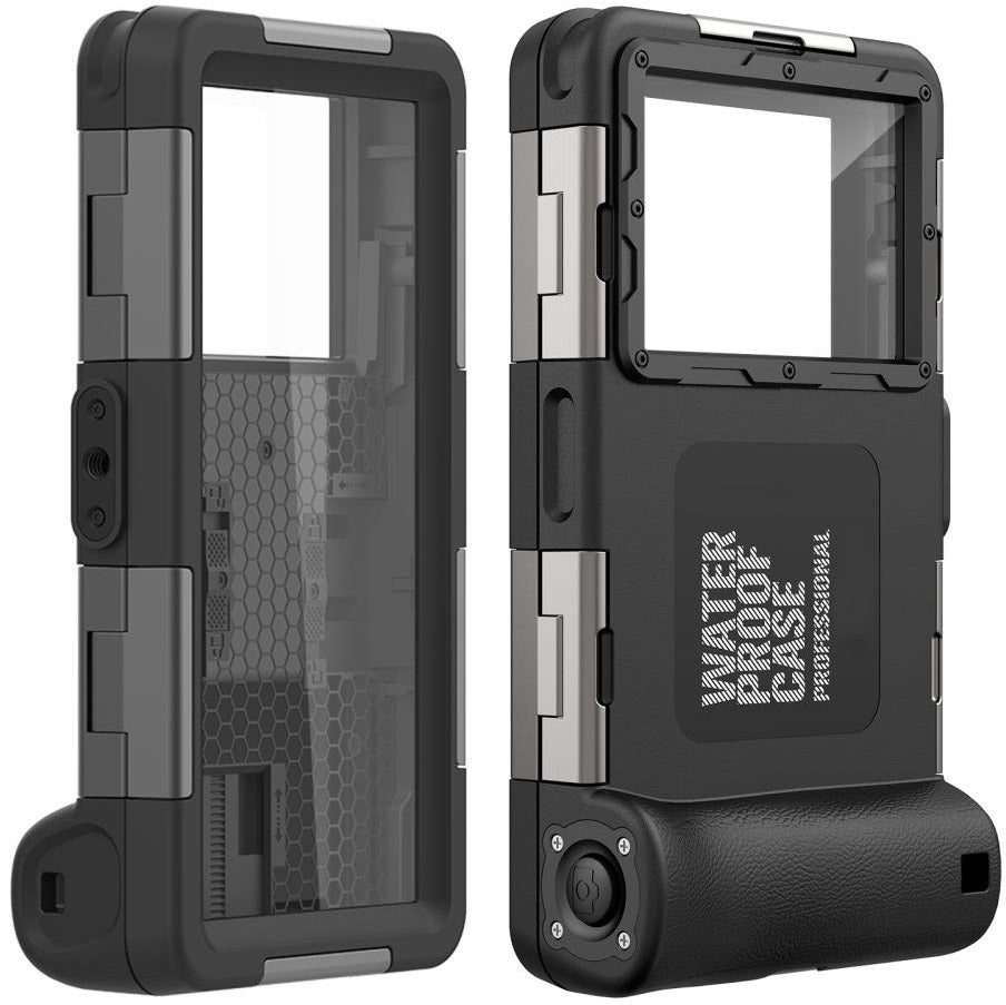 Wasserdichte Schutzhülle Tech Protect Universal Diving case für Smartphone von 4,7" max. 6.7", Schwarz