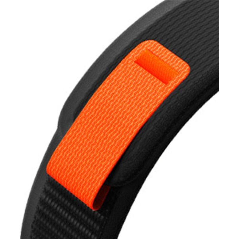 Armband für Garmin Fenix 8 Pro (47 mm) / 8 / E / 7 Pro / 7 / 6 Pro / 6, Tech-Protect Nylon, QuickFit 22 mm, Schwarz und Orange
