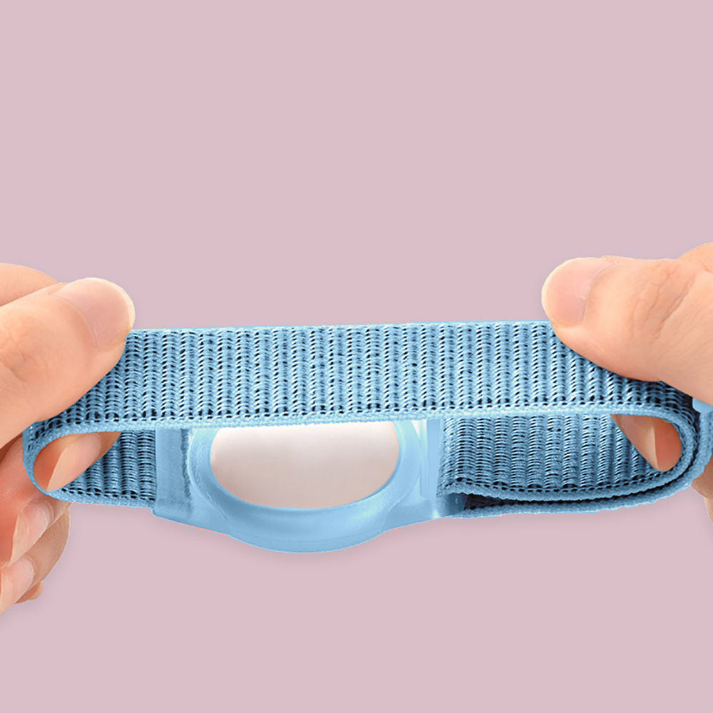 Schutzhülle mit Armband für Kinder Apple AirTag, Tech-Protect, Blau