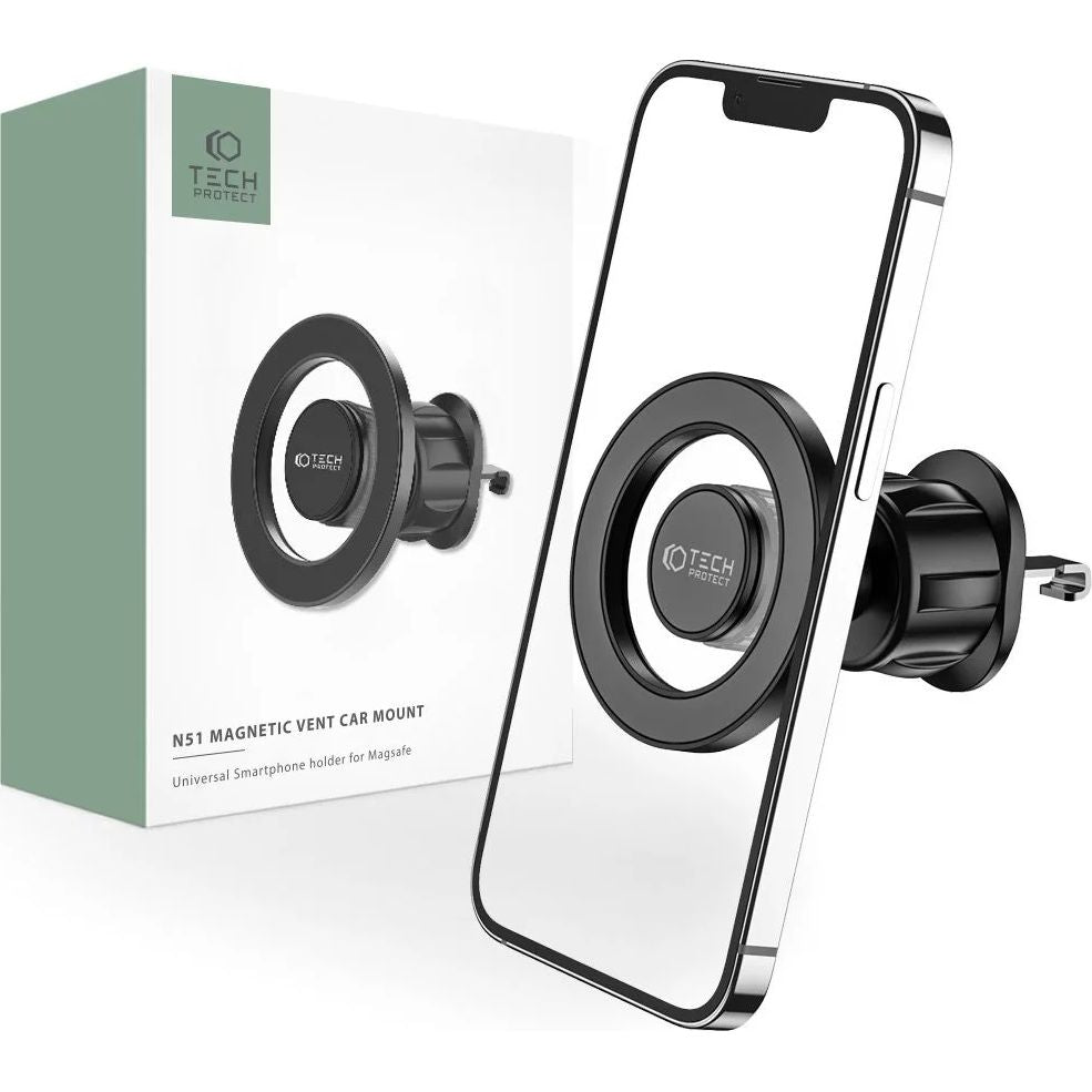 Auto Handyhalterung Tech Protect N51 Magnetic MagSafe Vent Car Mount, Schwarz