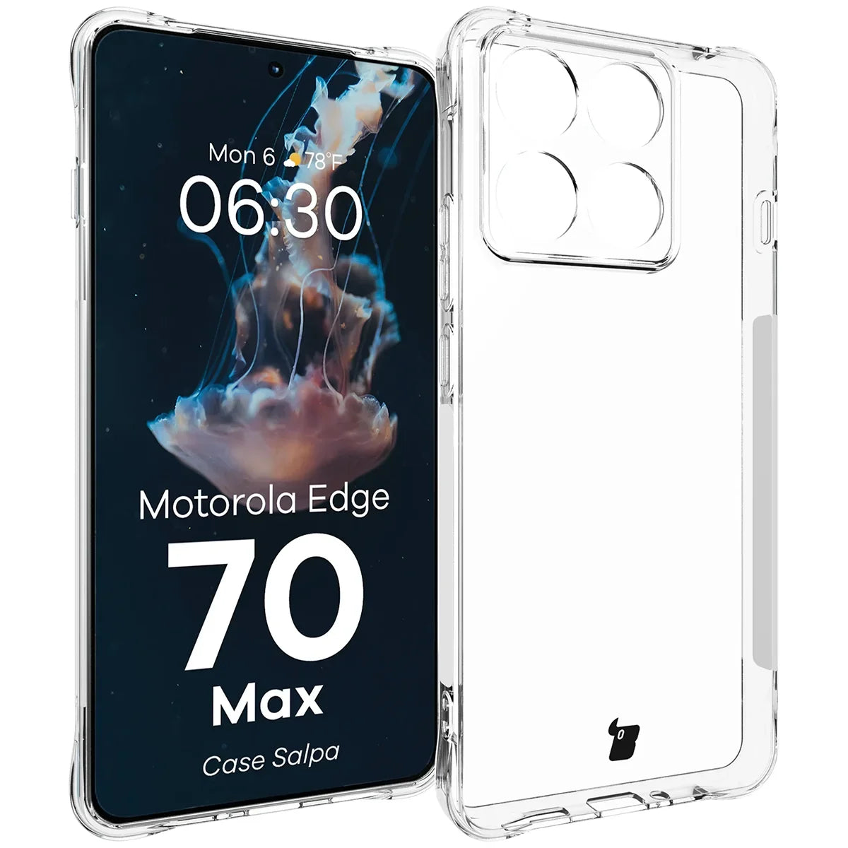 Flexible Handyhülle für Motorola Edge 70 Max, Bizon Case Salpa, Transparent (1/7)