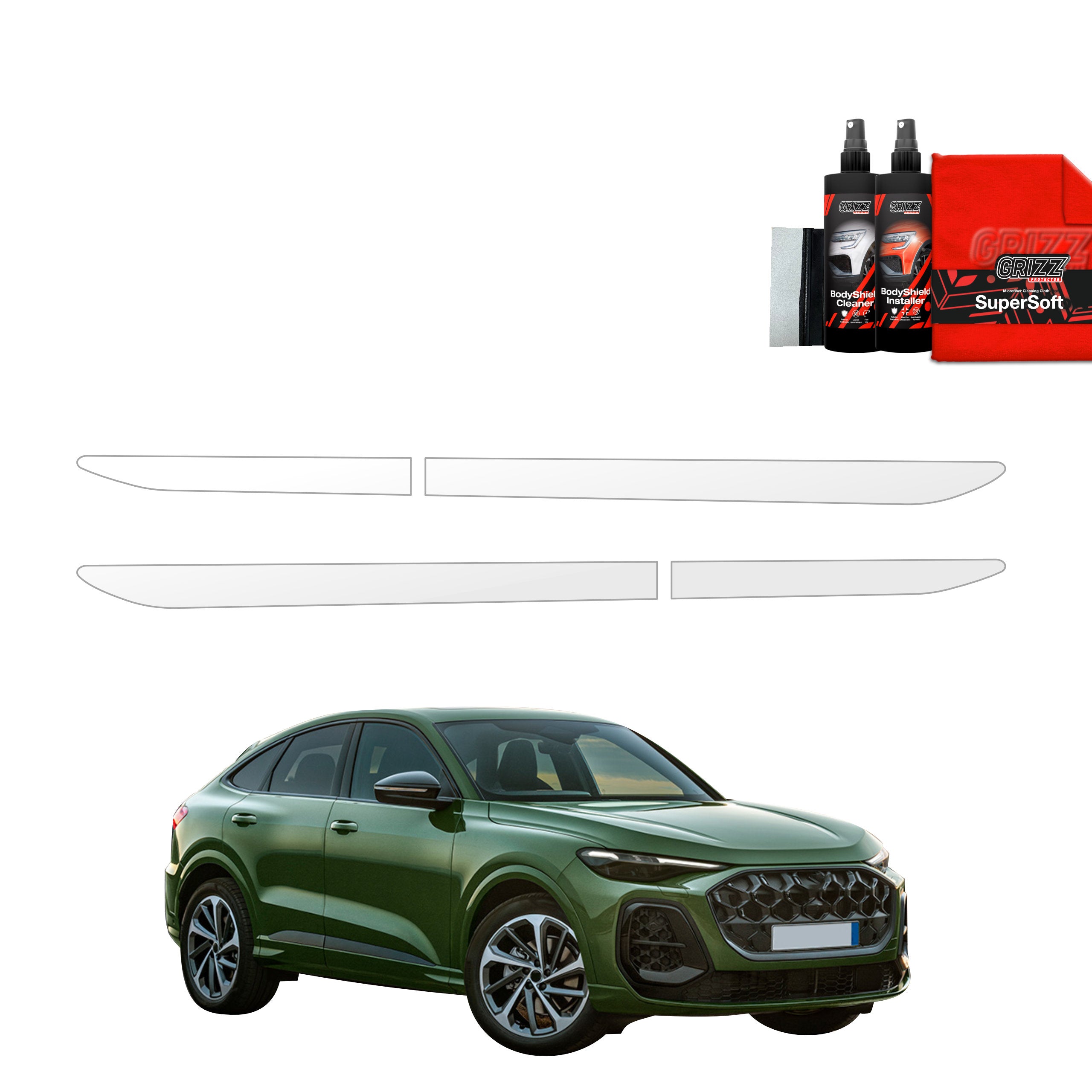 2in1 Schutzfolie Grizz Protector für die Türleiste  - Audi Q5 Sportback (2025-2026)