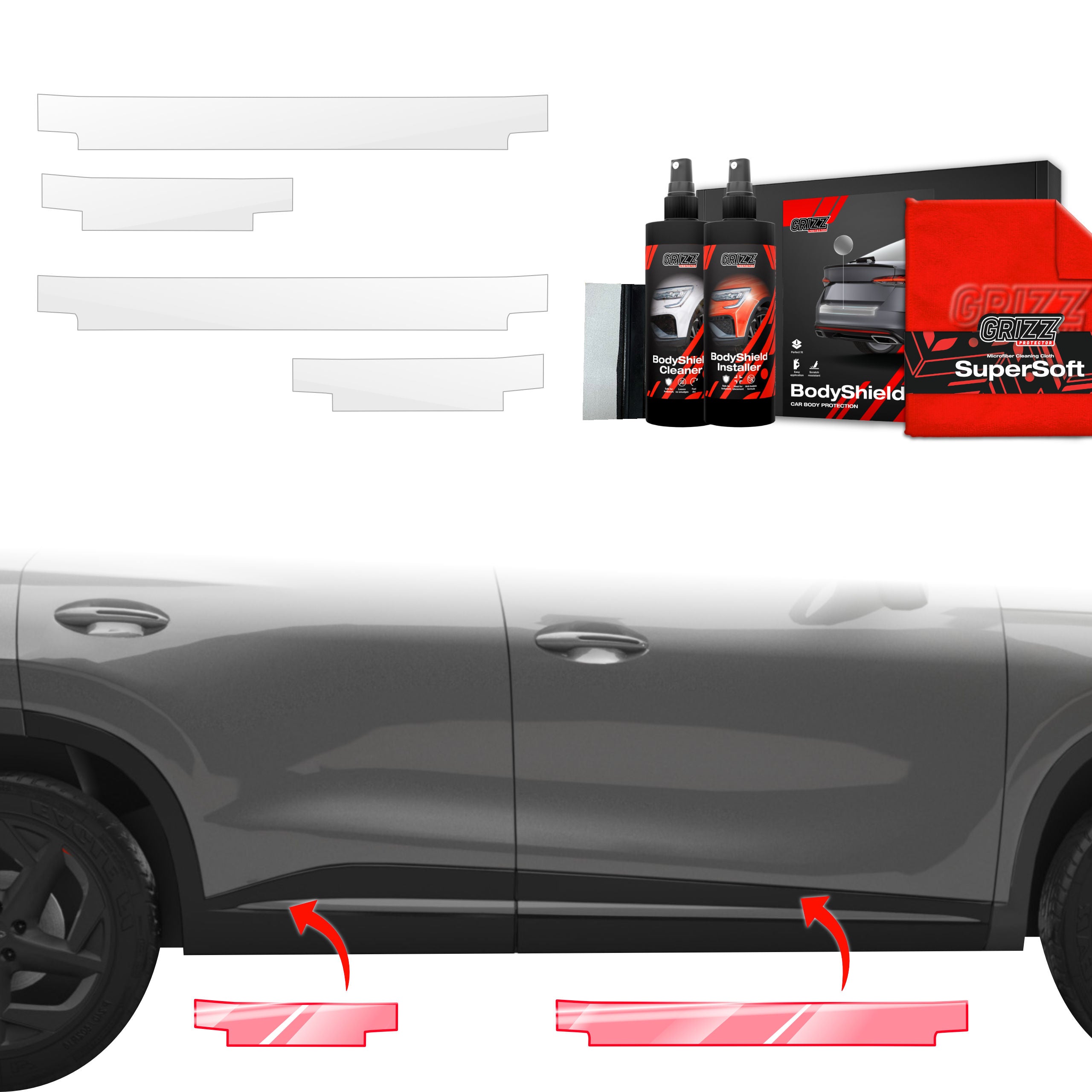 4in1 Schutzfolie Grizz Protector für Schweller - OMODA 5 Facelift (2024-2026)